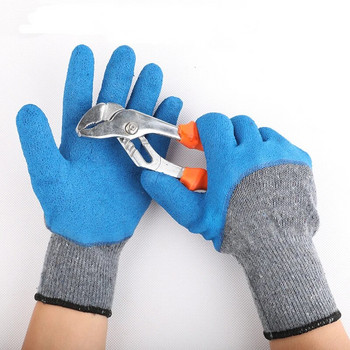 Γάντια χειμερινής θερμικής εργασίας Γάντια ασφαλείας με λατέξ για αντιολισθητική επισκευή αυτοκινήτων κήπου Builder Προστασία χεριών