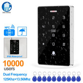 NFC Backlight Touch Dual Frequency 125KHz + 13,56MHz RFID Access Control Keypad Κλείδωμα ανοιχτήρι πόρτας Έξοδος WG IP68 Αδιάβροχο