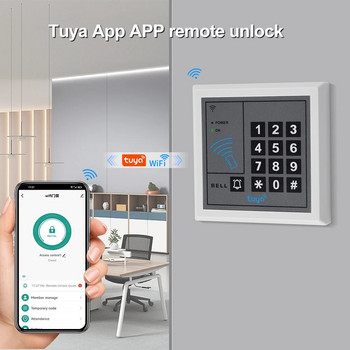 WiFi Tuya клавиатура за контрол на достъпа 125KHz RFID самостоятелна система за контролер за достъп Система за отваряне на врати WG26 Четец на карти Smart APP Unlock