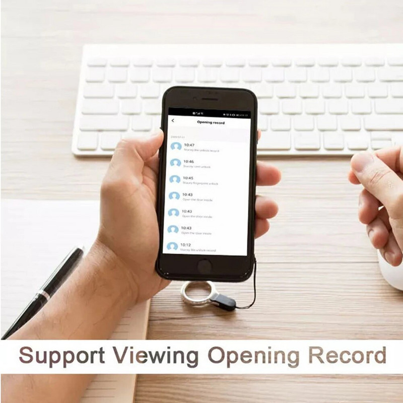 Wsdcam WIFI durų prieigos valdiklis Tuya Smart RFID klaviatūros valdiklis vandeniui atsparus pirštų atspaudų slaptažodžio užraktas APP nuotolinio atrakinimo
