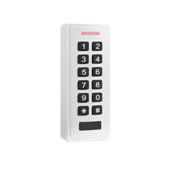 Водоустойчив самостоятелен контрол на достъпа ключ за отваряне на врата с пръстови отпечатъци клавиатура бял RFID четец от ABS