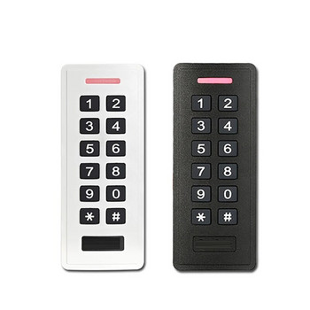 Водоустойчив самостоятелен контрол на достъпа ключ за отваряне на врата с пръстови отпечатъци клавиатура бял RFID четец от ABS