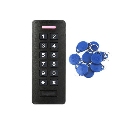 Veekindel iseseisev juurdepääsukontroll väravaavaja sõrmejäljega ukseklaviatuur valge ABS-i RFID-lugeja