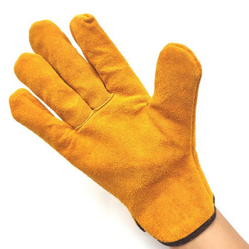 Ανδρικά γάντια οδηγού εργασίας από δέρμα αγελάδας Χειμερινό ζεστό κασμίρ Αντιανεμική προστασία ασφαλείας Φορέστε Safety Working Woman Gloves 2008