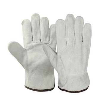Ανδρικά γάντια οδηγού εργασίας από δέρμα αγελάδας Χειμερινό ζεστό κασμίρ Αντιανεμική προστασία ασφαλείας Φορέστε Safety Working Woman Gloves 2008