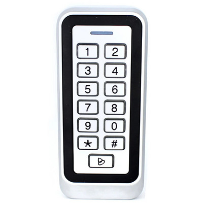 125Khz Rfid durų prieigos kontrolės sistema IP67 vandeniui atspari metalinė klaviatūra artumo kortelės atskiras prieigos valdiklis 1000 naudotojas