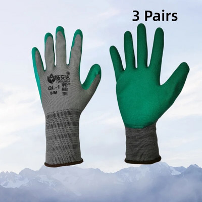 3 paari pakki, kaitsekindad, torke vältimine – libisemiskindel, ideaalne ehituseks, aiatööks, mehaaniliseks remondiks