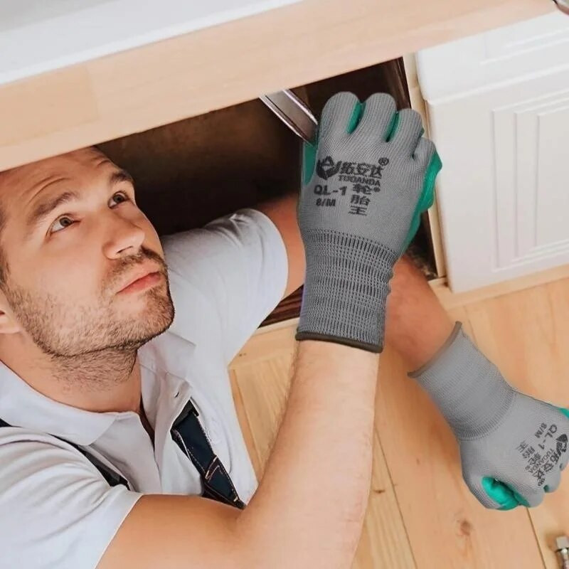 3 paari pakki, kaitsekindad, torke vältimine – libisemiskindel, ideaalne ehituseks, aiatööks, mehaaniliseks remondiks