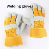 Γάντια εργασίας Δερμάτινο δέρμα αγελάδας Workers Work Welding Προστασία Ασφάλειας κατά του εγκαυμάτων Garden Sports Driver Γάντια ανθεκτικά στη φθορά