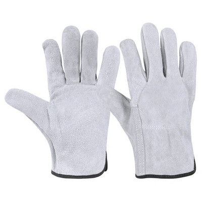 1 ζεύγος ηλεκτρικά γάντια από δέρμα αγελάδας συγκόλλησης Θερμομόνωση Ανθεκτικά στη φθορά Μηχανήματα Ναυπηγεία κατά της κοπής γάντια εργασίας προστασίας εργασίας