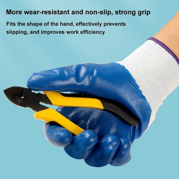 3 чифта издръжливи водоустойчиви, устойчиви на тръни противоплъзгащи се ръкавици Защитни ръкавици за градинарство на открито Работни защитни ръкавици