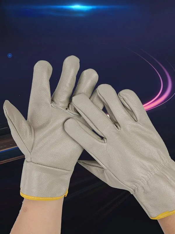 Rukavice za zavarivanje Otporna na habanje Uljna izolacija Zadebljani sloj glave od kravlje kože Zaštitne rukavice za vozača za zavarivanje