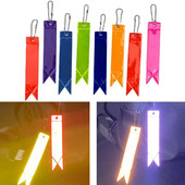 Saugus šviesą atspindintis raktų pakabukas krepšiui kuprinės pakabukas juostelės papuošalai atšvaitai daiktams Suaugusieji Vaikai Nakties saugos priedai