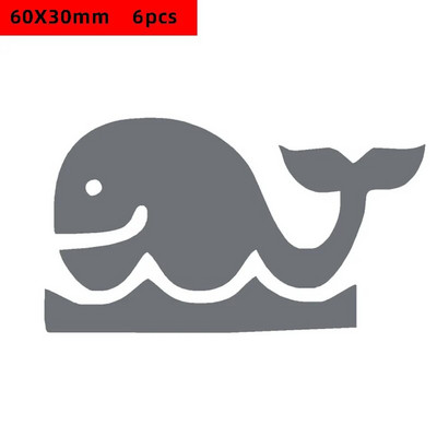 6 tk armas koer kass loomad soojust ülekandv helkurteip kleebis PET vinüülkile hõbedane triikraud riietel öise liiklusohutuse tagamiseks