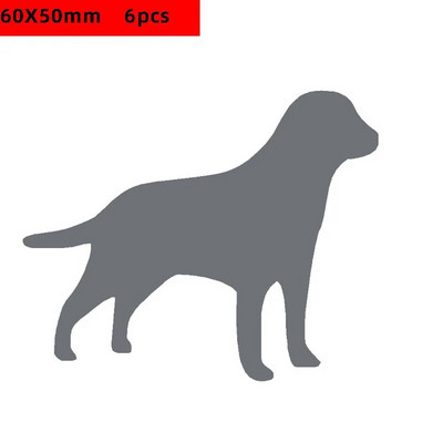 6 tk armas koer kass loomad soojust ülekandv helkurteip kleebis PET vinüülkile hõbedane triikraud riietel öise liiklusohutuse tagamiseks