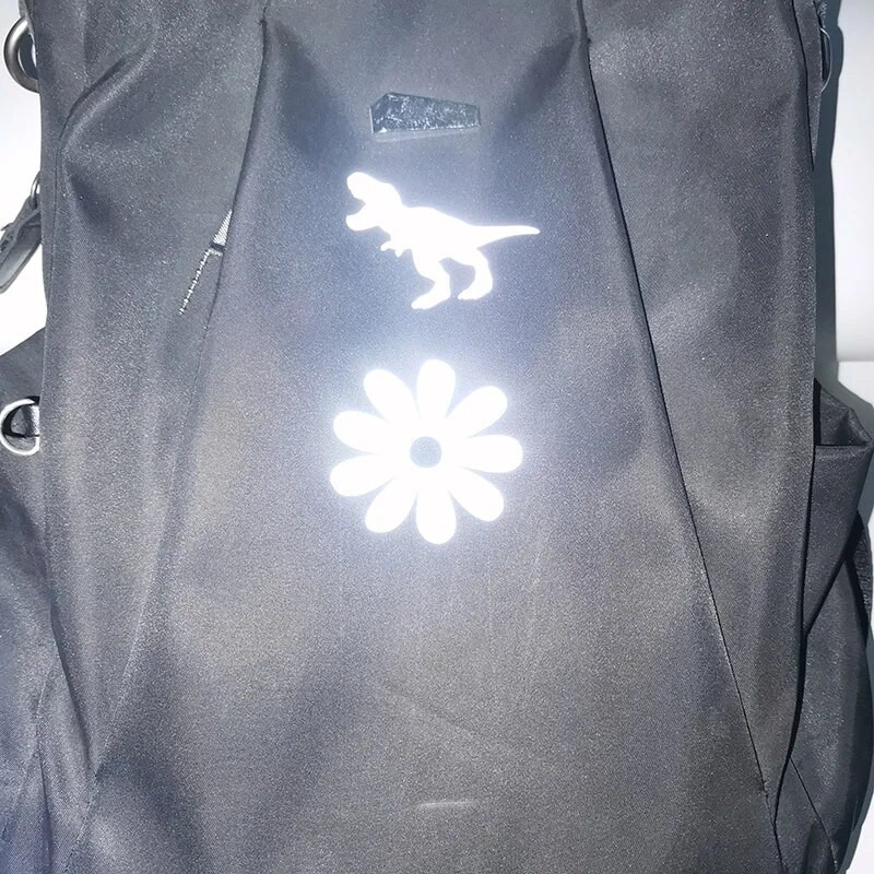 6 tk armas koer kass loomad soojust ülekandv helkurteip kleebis PET vinüülkile hõbedane triikraud riietel öise liiklusohutuse tagamiseks