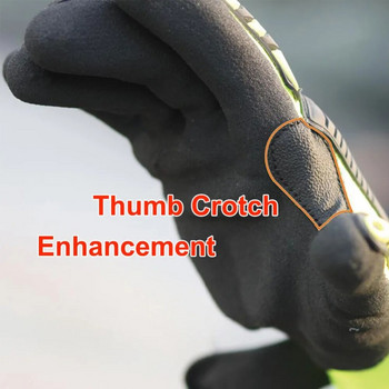 Одобрени от CE A6 Устойчиви на срязване антивибрационни механични защитни работни ръкавици По-добро сцепление Пясъчна нитрилова ръкавица за защита на дланта