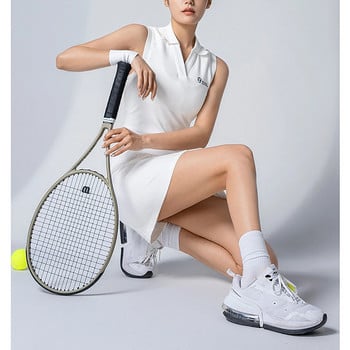 Καλοκαιρινό γυναικείο φόρεμα τένις μονόχρωμο μονόχρωμο αμάνικο φορέματα με λαιμόκοψη για αθλητικό γκολφ μπάντμιντον πινγκ πονγκ