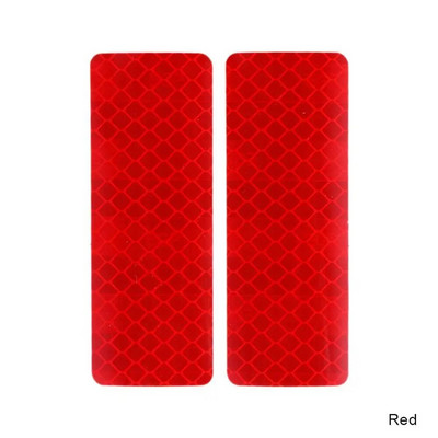 Ανακλαστικό αυτοκόλλητο 2/4Pcs Ασφάλεια κυκλοφορίας Νυχτερινή προειδοποίηση Mark Car Reflective Strip Tape Φωτεινό αυτοκόλλητο προφυλακτήρα αυτοκινήτου αντανακλαστικά