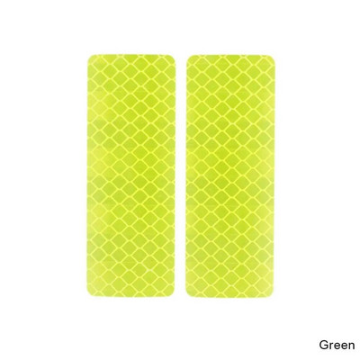 Ανακλαστικό αυτοκόλλητο 2/4Pcs Ασφάλεια κυκλοφορίας Νυχτερινή προειδοποίηση Mark Car Reflective Strip Tape Φωτεινό αυτοκόλλητο προφυλακτήρα αυτοκινήτου αντανακλαστικά