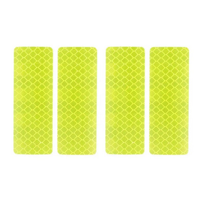 Ανακλαστικό αυτοκόλλητο 2/4Pcs Ασφάλεια κυκλοφορίας Νυχτερινή προειδοποίηση Mark Car Reflective Strip Tape Φωτεινό αυτοκόλλητο προφυλακτήρα αυτοκινήτου αντανακλαστικά