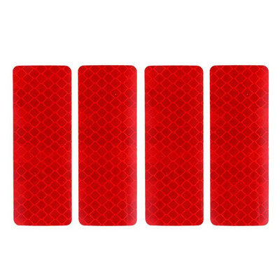 Ανακλαστικό αυτοκόλλητο 2/4Pcs Ασφάλεια κυκλοφορίας Νυχτερινή προειδοποίηση Mark Car Reflective Strip Tape Φωτεινό αυτοκόλλητο προφυλακτήρα αυτοκινήτου αντανακλαστικά