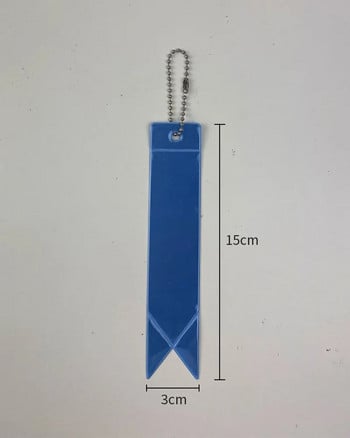 Светлоотразителен ключодържател за чанти Раница Висулка Лента Орнаменти Детски предпазни рефлектори за неща Нощни аксесоари за сигурност 1 бр.