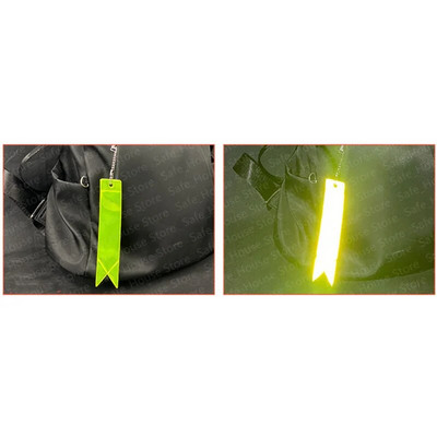 Ανακλαστικό μπρελόκ για τσάντες Σακίδιο πλάτης Κρεμαστό λουράκι στολίδια Παιδικά ανακλαστήρες ασφαλείας για πράγματα Αξεσουάρ νυχτερινής ασφάλειας 1ΤΜ