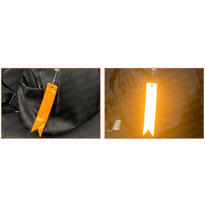 Ανακλαστικό μπρελόκ για τσάντες Σακίδιο πλάτης Κρεμαστό λουράκι στολίδια Παιδικά ανακλαστήρες ασφαλείας για πράγματα Αξεσουάρ νυχτερινής ασφάλειας 1ΤΜ