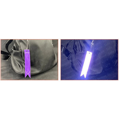 Ανακλαστικό μπρελόκ για τσάντες Σακίδιο πλάτης Κρεμαστό λουράκι στολίδια Παιδικά ανακλαστήρες ασφαλείας για πράγματα Αξεσουάρ νυχτερινής ασφάλειας 1ΤΜ