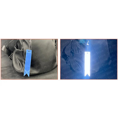 Ανακλαστικό μπρελόκ για τσάντες Σακίδιο πλάτης Κρεμαστό λουράκι στολίδια Παιδικά ανακλαστήρες ασφαλείας για πράγματα Αξεσουάρ νυχτερινής ασφάλειας 1ΤΜ