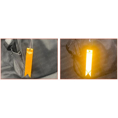 Ανακλαστικό μπρελόκ για τσάντες Σακίδιο πλάτης Κρεμαστό λουράκι στολίδια Παιδικά ανακλαστήρες ασφαλείας για πράγματα Αξεσουάρ νυχτερινής ασφάλειας 1ΤΜ