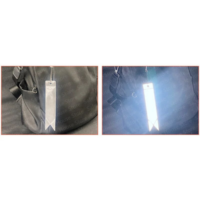 Ανακλαστικό μπρελόκ για τσάντες Σακίδιο πλάτης Κρεμαστό λουράκι στολίδια Παιδικά ανακλαστήρες ασφαλείας για πράγματα Αξεσουάρ νυχτερινής ασφάλειας 1ΤΜ