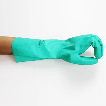 Γάντια εργασίας Ansell Chemical Resist Γάντια εργασίας Nitrile Rubber Acid and Alkali Resistant Waterproof Anti-Slid Gloves Industrial Laboratory