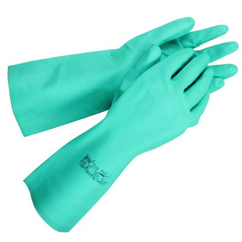 Γάντια εργασίας Ansell Chemical Resist Γάντια εργασίας Nitrile Rubber Acid and Alkali Resistant Waterproof Anti-Slid Gloves Industrial Laboratory