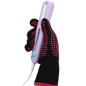 1Pc ​Γάντι δακτύλων ανθεκτικό στη θερμότητα για ισιωτικό μαλλιών Perm Curling Hairdressing Hair Care Styling Tools Thermal Styling Glove