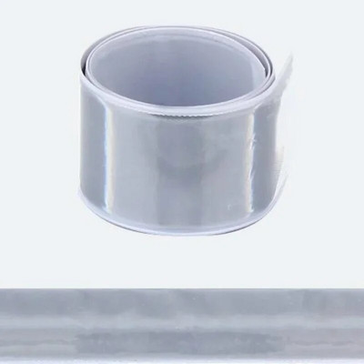 1 ρολό αυτοκόλλητο αντανακλαστική ταινία 40 cm για νυχτερινή ασφάλεια Προειδοποίηση ποδηλάτου ασφαλείας ποδηλάτου Γραβάτα πόδι λουράκι καρπού παντελόνι Παντελόνι Φθορίζουσα ταινία