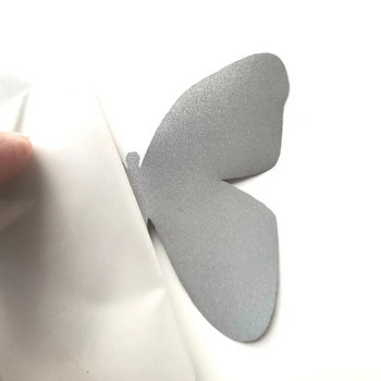 Ghost Star Bat Heart Φωτεινό ασημί αντανακλαστικό αυτοκόλλητο μεταφοράς θερμότητας για σίδερο σε τσάντες ρούχων Παπούτσια μοτίβο θερμικής μεταφοράς