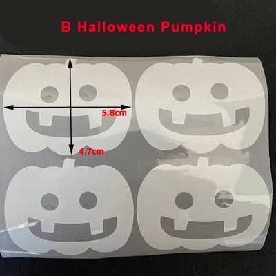 Kummitustähe nahkhiire süda hele hõbedane soojusülekandega helkurkleebis riidele kottidel jalatsite soojusülekande muster