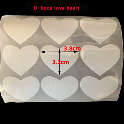 Kummitustähe nahkhiire süda hele hõbedane soojusülekandega helkurkleebis riidele kottidel jalatsite soojusülekande muster