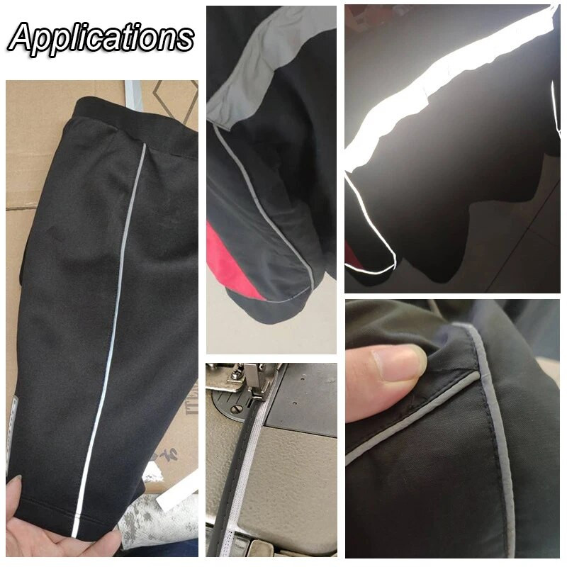 5 Yards Reflektive Ribbon Edge Κορδόνι ραψίματος Σχοινί για σεντόνια Καναπές Κουρτίνες Καπέλα Ρούχα Διάφορα Ύφασμα Ράψιμο DIY