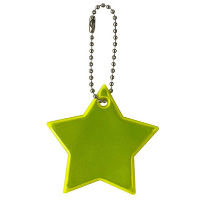 Звезда Светлоотразителен ключодържател за чанти Раница Висулка Декор Ключодържател Подарък за дете Нощен рефлектор за сигурност за неща Светофар