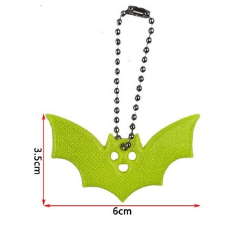 10 τμχ Halloween Bat Μικρή παγιέτα Glitter Μπρελόκ Ανακλαστική τσάντα Κρεμαστό Νυχτερινή Ιππασία Walking Bike Δώρο μπρελόκ