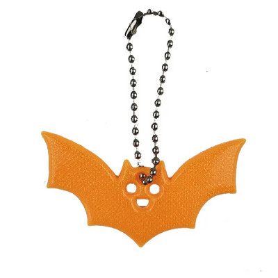 10 τμχ Halloween Bat Μικρή παγιέτα Glitter Μπρελόκ Ανακλαστική τσάντα Κρεμαστό Νυχτερινή Ιππασία Walking Bike Δώρο μπρελόκ