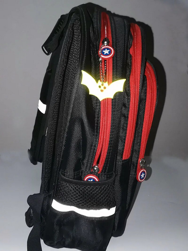 10 τμχ Halloween Bat Μικρή παγιέτα Glitter Μπρελόκ Ανακλαστική τσάντα Κρεμαστό Νυχτερινή Ιππασία Walking Bike Δώρο μπρελόκ