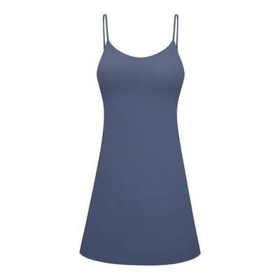 ABS LOLI moale, fără mâneci, autosutien, rochie de tenis pentru femei, fără spate, haine de antrenament, mini rochii leagăn dintr-o bucată