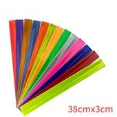 4 ks 38 cm reflexné náramky na zápästie, náramky s pruhmi, náramok na ruku pre cestnú premávku, beh, bicyklovanie, jazdu na bicykli, bezpečnosť, reflexné potreby