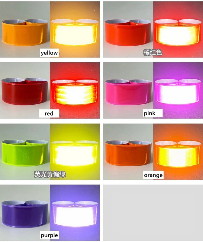 4 ks 38 cm reflexné náramky na zápästie, náramky s pruhmi, náramok na ruku pre cestnú premávku, beh, bicyklovanie, jazdu na bicykli, bezpečnosť, reflexné potreby