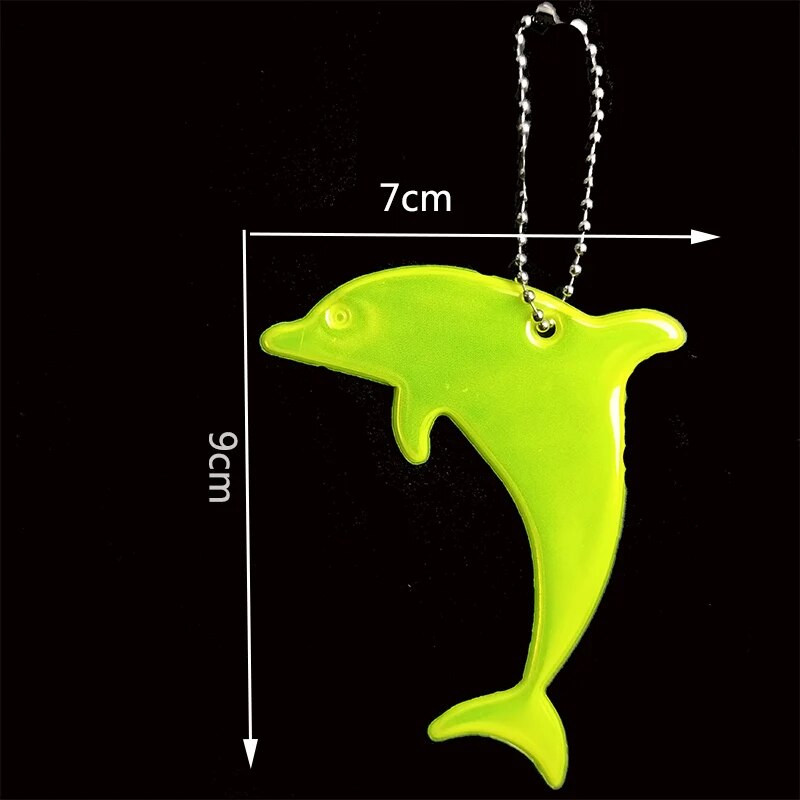 10 tk. Uus Dolphin pehme PVC helkur võtmehoidjad Võtmehoidjad Ripats Charm Bag Aksessuaarid liiklusohutuse kasutamiseks