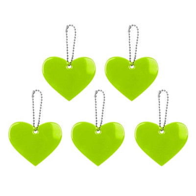 5X turvaline helkur Võtmehoidja Südamekujuline Peegeldav Käik Võtmehoidja Joped Kotid Rahakotid Seljakotid jalutuskärud Ratastoolid